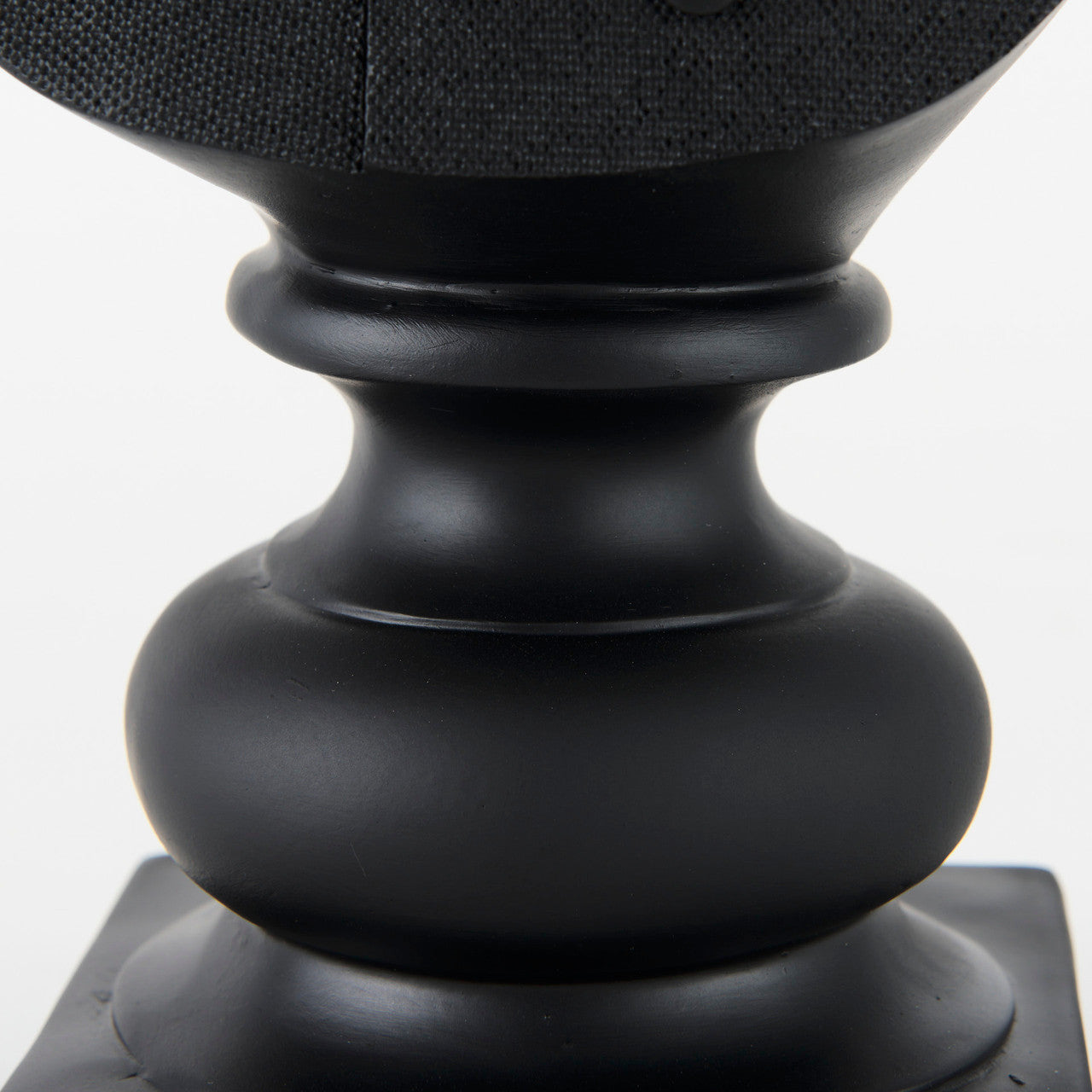 Murray 6.0L x 4.5W x 13.0H Black Painted Resin Fox in a Suit Bust