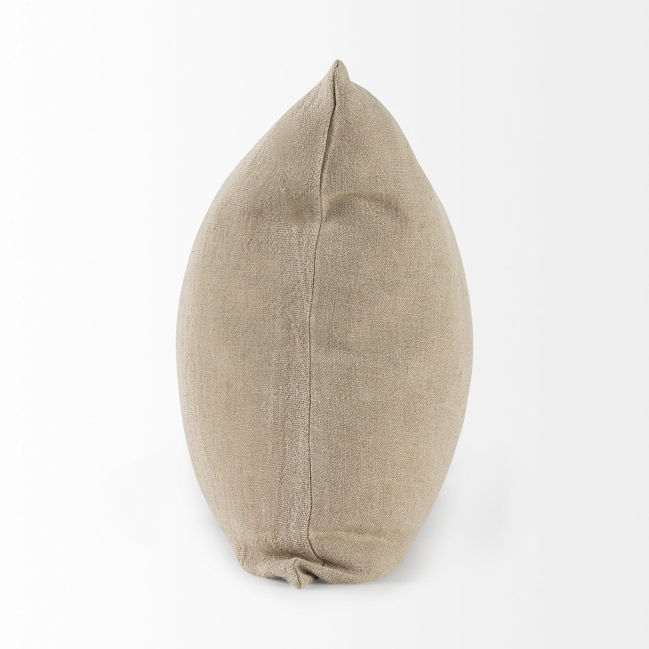 Isolde 20L x 20W Beige and Black Fabric Color Blocked Decorative Pillow Cover