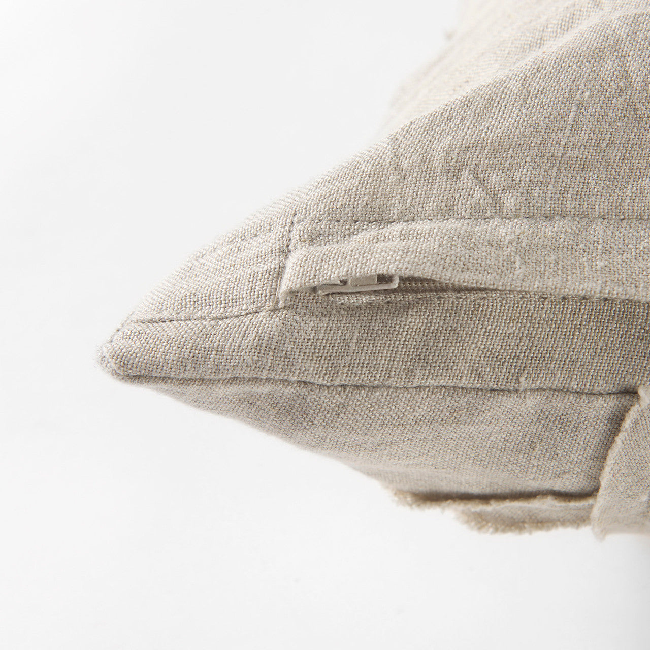 Ivivva 14L x 26W Beige Fabric Textured Decorative Pillow Cover