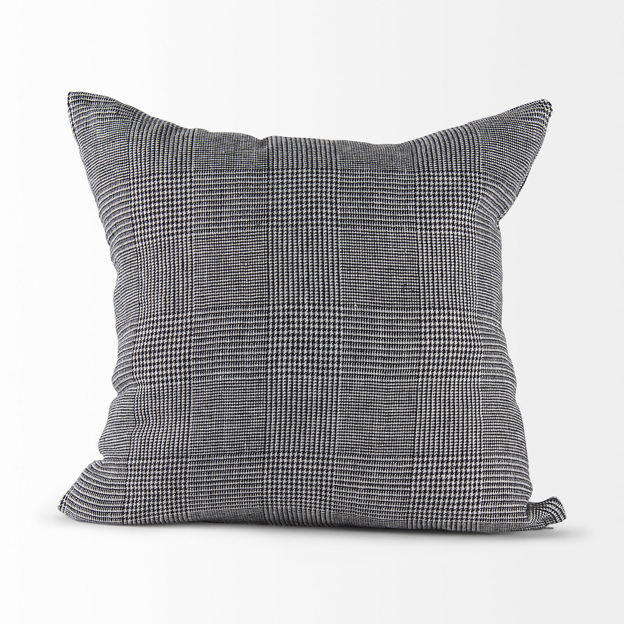 Ramone 20 x 20 Black and White Fabric Decorative Pillow Cover