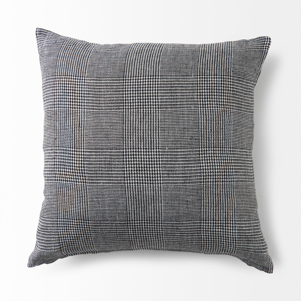 Ramone 20 x 20 Black and White Fabric Decorative Pillow Cover