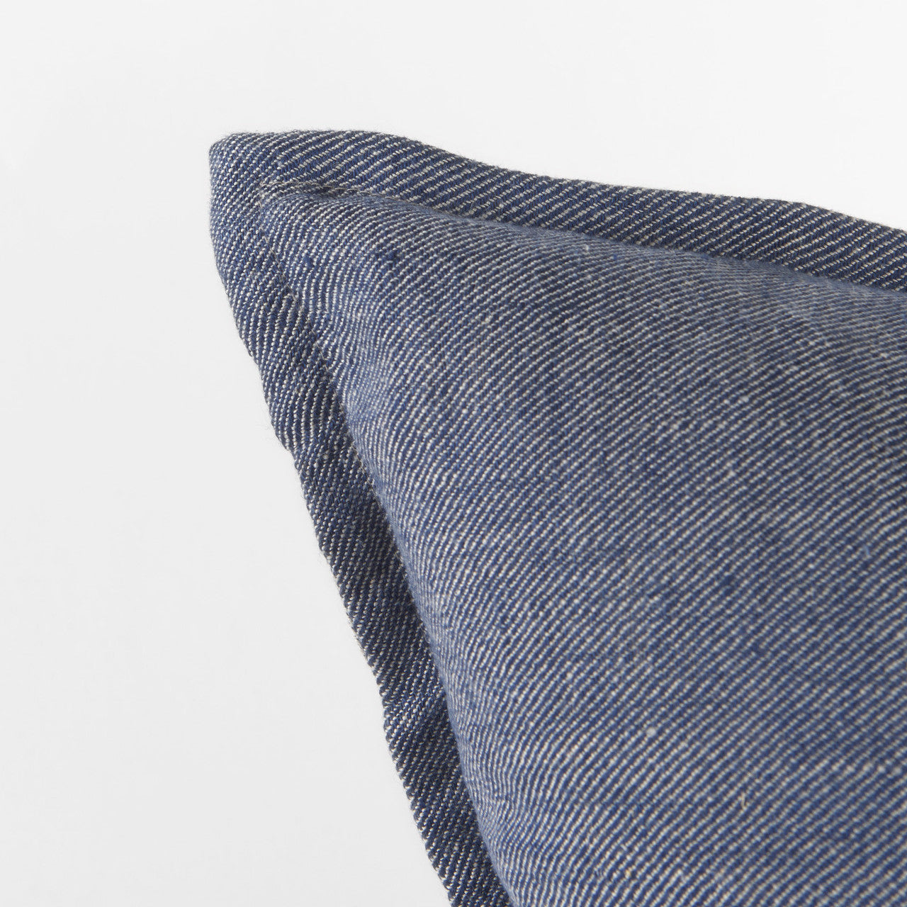 Aubrielle 20L x 20W Gray and Blue Fabric Color Blocked Decorative Pillow Cover