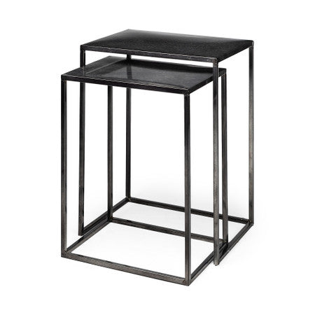 Kasey Galvanized Metal Nesting Accent Tables