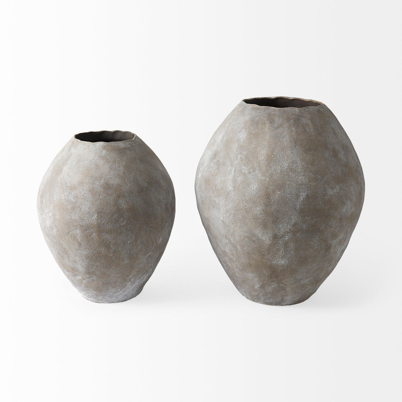 Gobi 23L x 28H Large Tan Ceramic Oval Vase