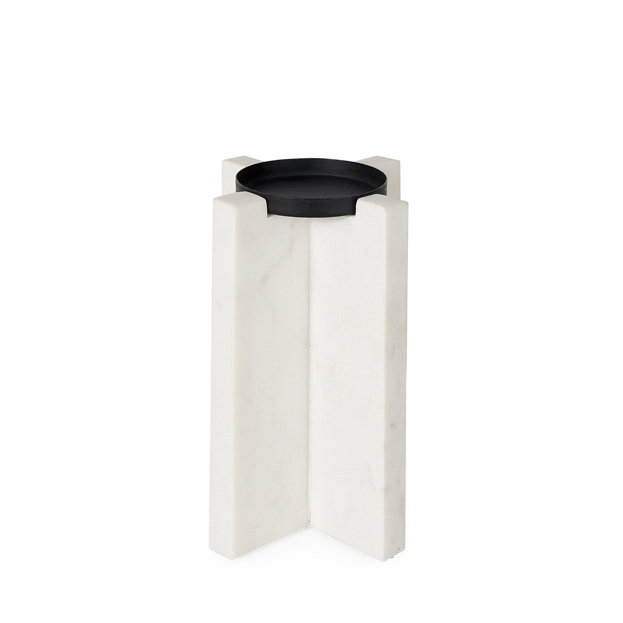 Sophia 5.5"L x 3.5"W x 8.0"H. Marble Candle Holder Medium