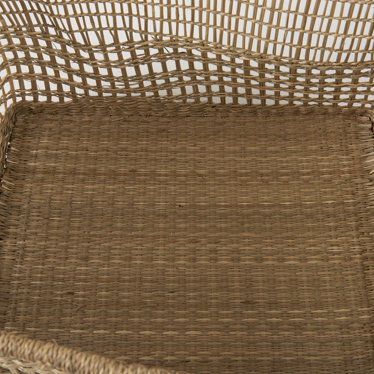 Bellisa 18.5L x 14.6W x 11.0H (Set of 2) Medium Brown Seagrass Rectangular Basket W/ Handles