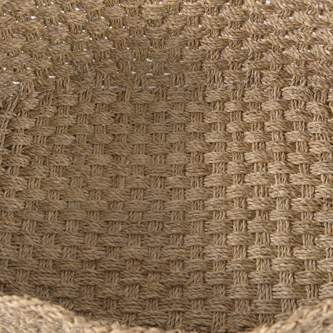 Emra 17.3L x 11.8W x 7.9H (Set of 3) Light Brown Seagrass Rectangular Basket W/ Handles