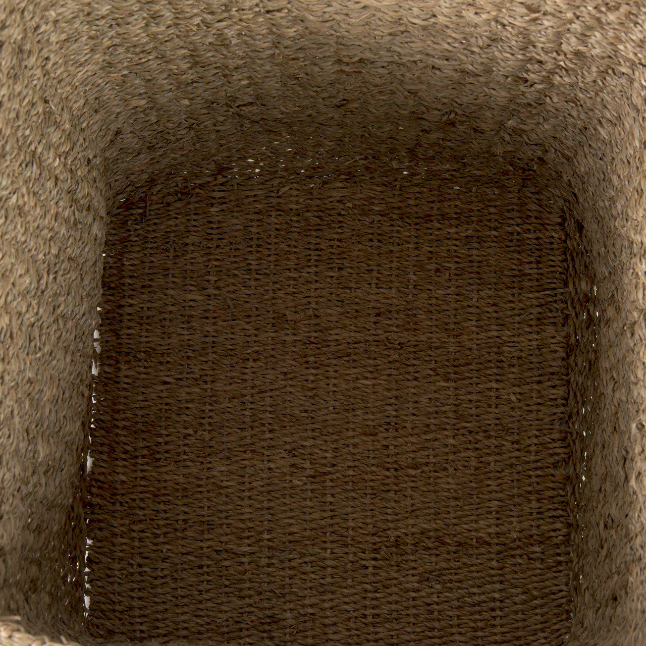 Copenhagen 15.7L x 15.7W x 15.7H (Set of 3) Medium Brown Square Twisted Seagrass Square Basket