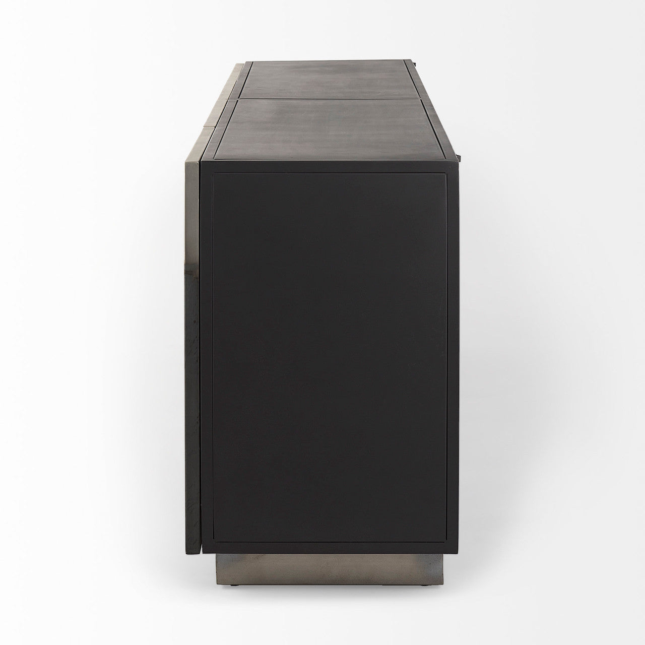 Roxdale 82.0L x 18.0W x 29.0H Acid Wash Metal Sideboard