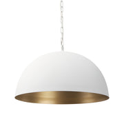 Juniper 24" Round White Dome Pendant Light