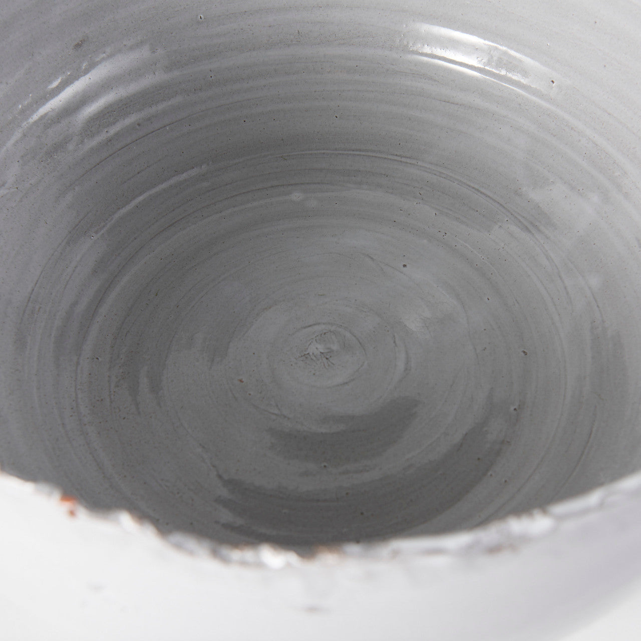 Larsen 13L x 13W White Ceramic Large Decorative Bowl