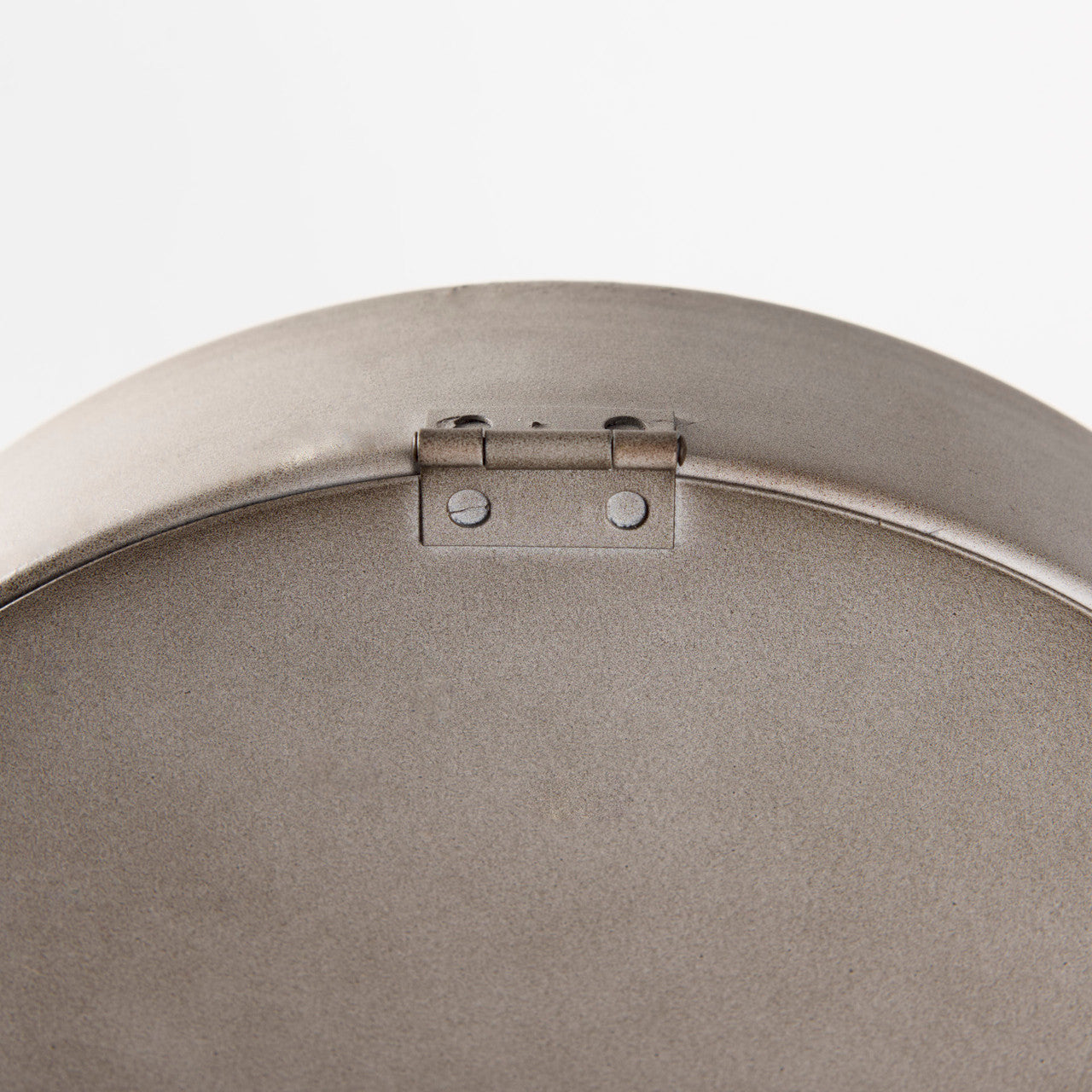 Aurus Matte Gray Metal Table Clock