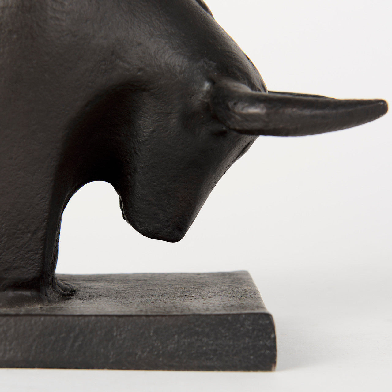 Tauro III (Set of 2) 10L x 5W Black Cast Aluminum Raging Bull Bookends