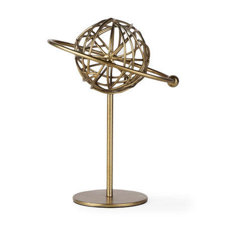 Atlas Gold Metal Solar System Ornament