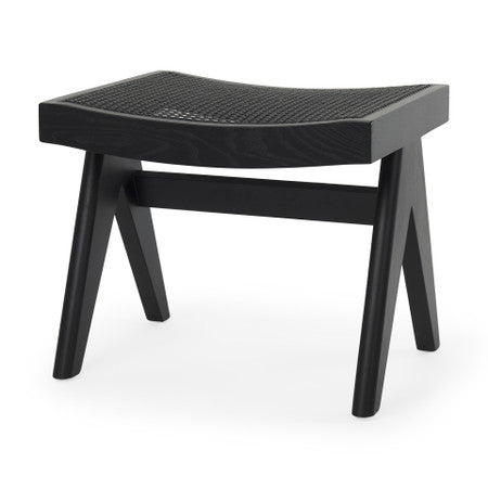 Arvin Black Wooden Stool