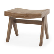 Arvin 21.7L x 17.7W x 18.1H Medium Brown Wooden Stool
