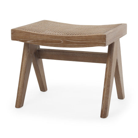 Arvin Medium Brown Wooden Stool