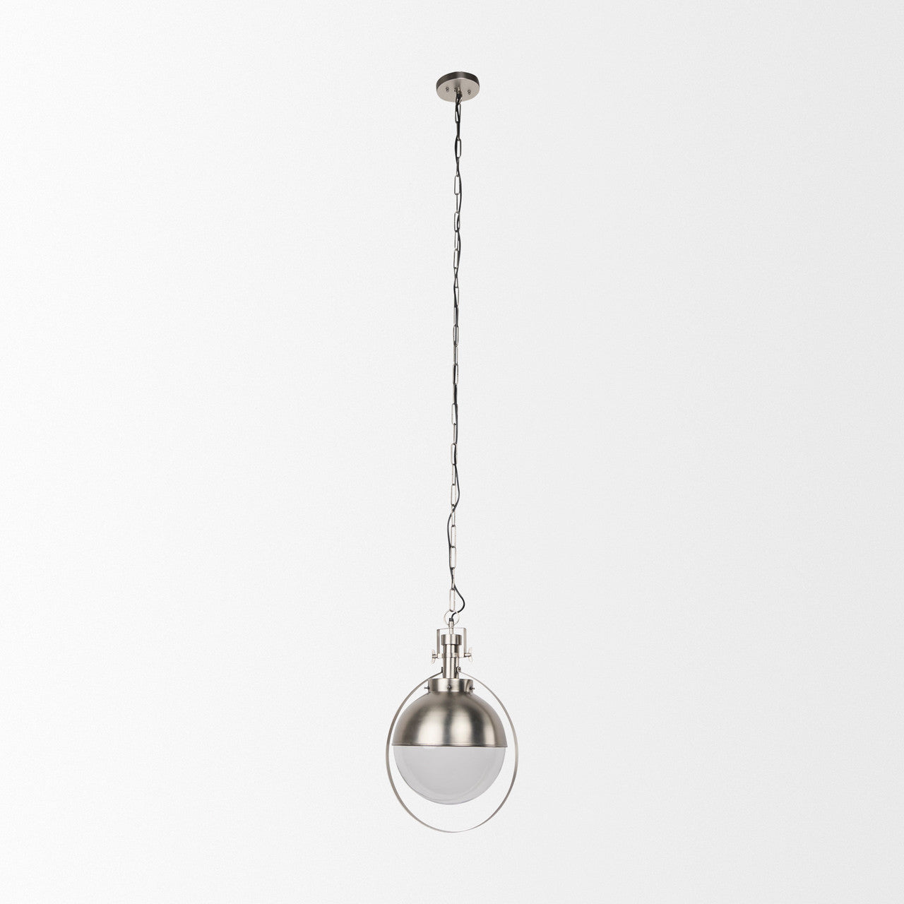 Leighton 15.0L x 15.0W x 20.0H Antique Nickel Pendant Light