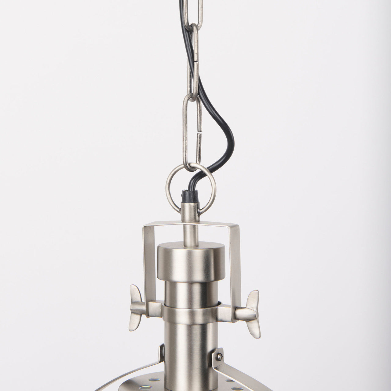 Leighton 15.0L x 15.0W x 20.0H Antique Nickel Pendant Light