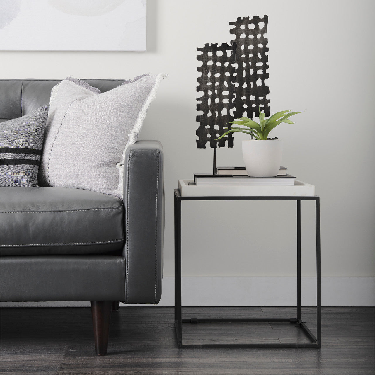 Shaw II (Large) 5L x 3W Gray Rectangular Decorative Object