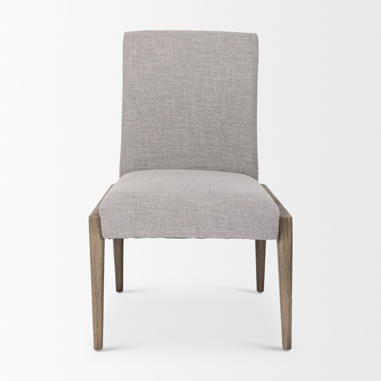 Palisades Gray Upholstery w/ Solid Wood Armless Dining Chair