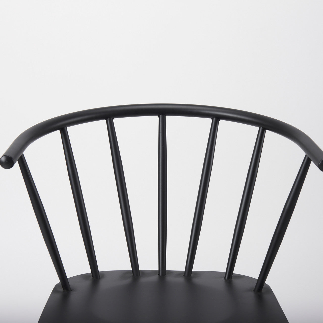 Colin 21.3L x 21.3W x 30.3H Black Metal Dining Chair