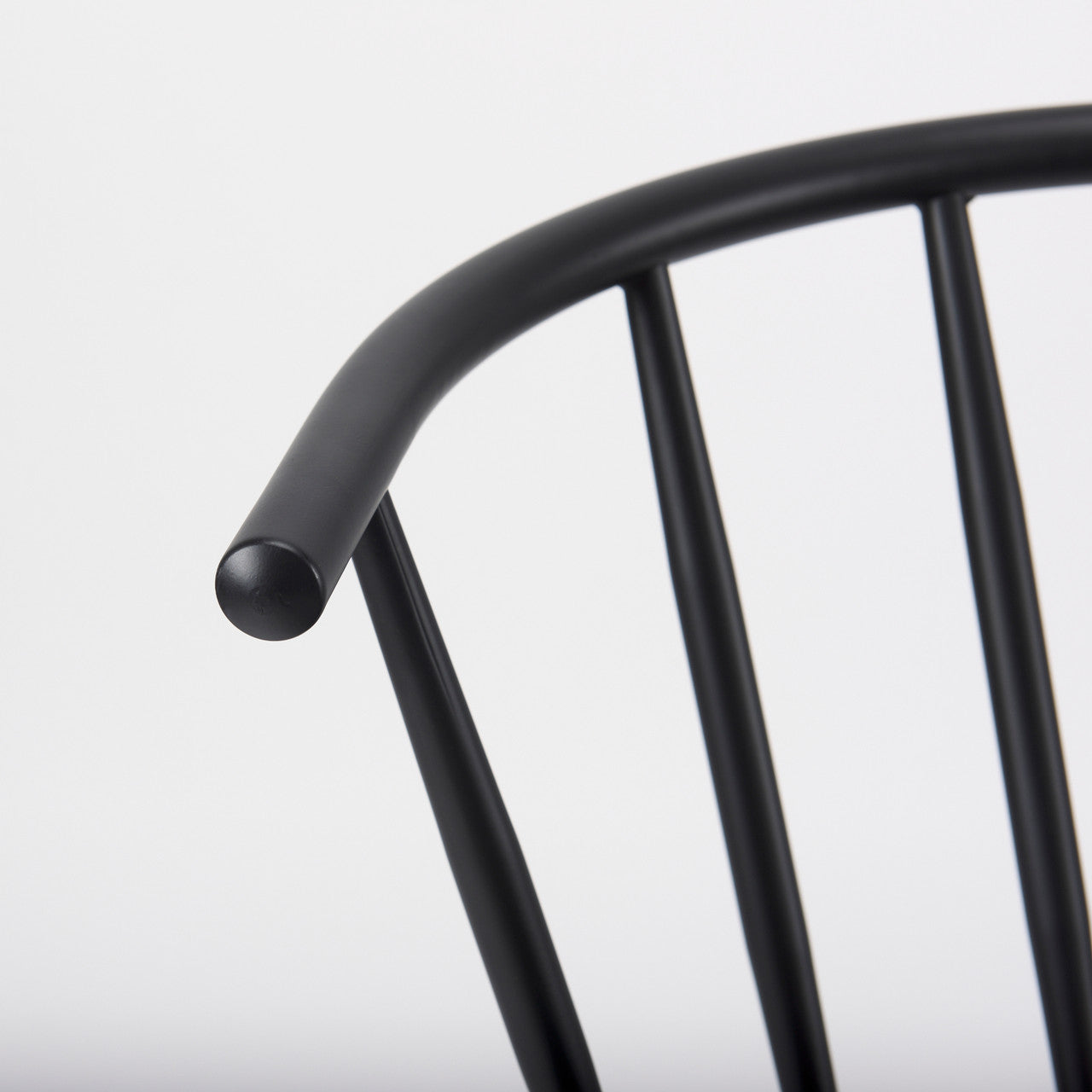 Colin 21.3L x 21.3W x 30.3H Black Metal Dining Chair