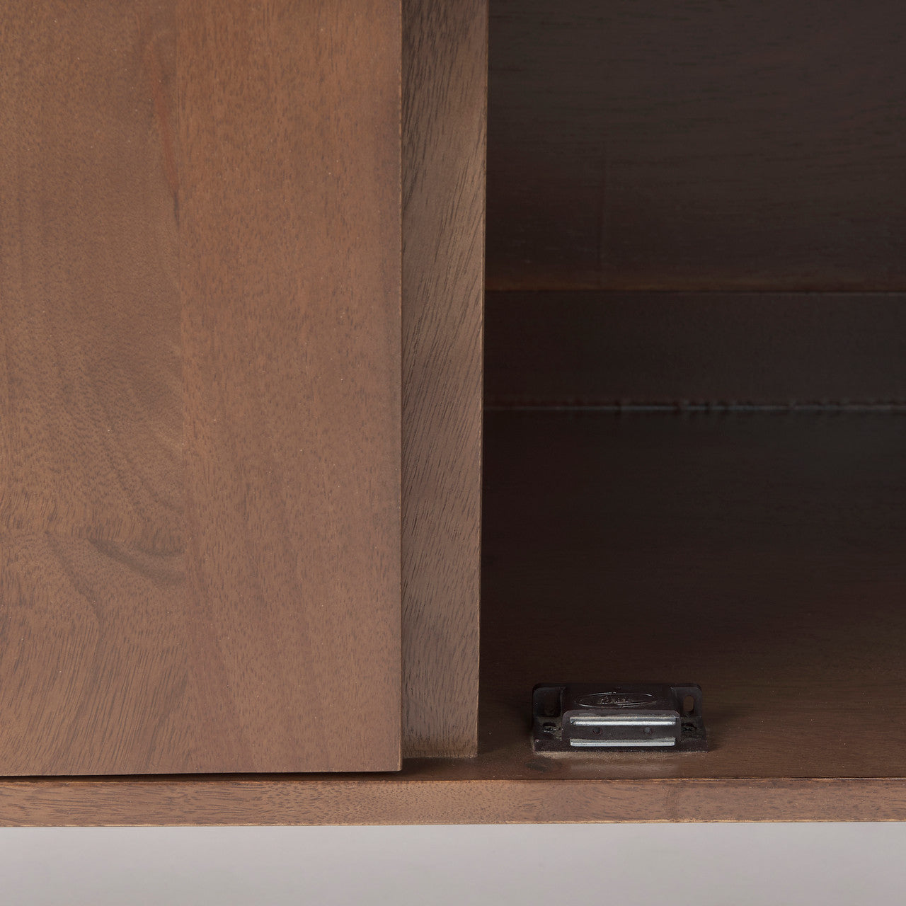 Lillie 36.0L x 16.0W x 32.0H Medium Brown Wood 2 Door Tray Top Accent Cabinet