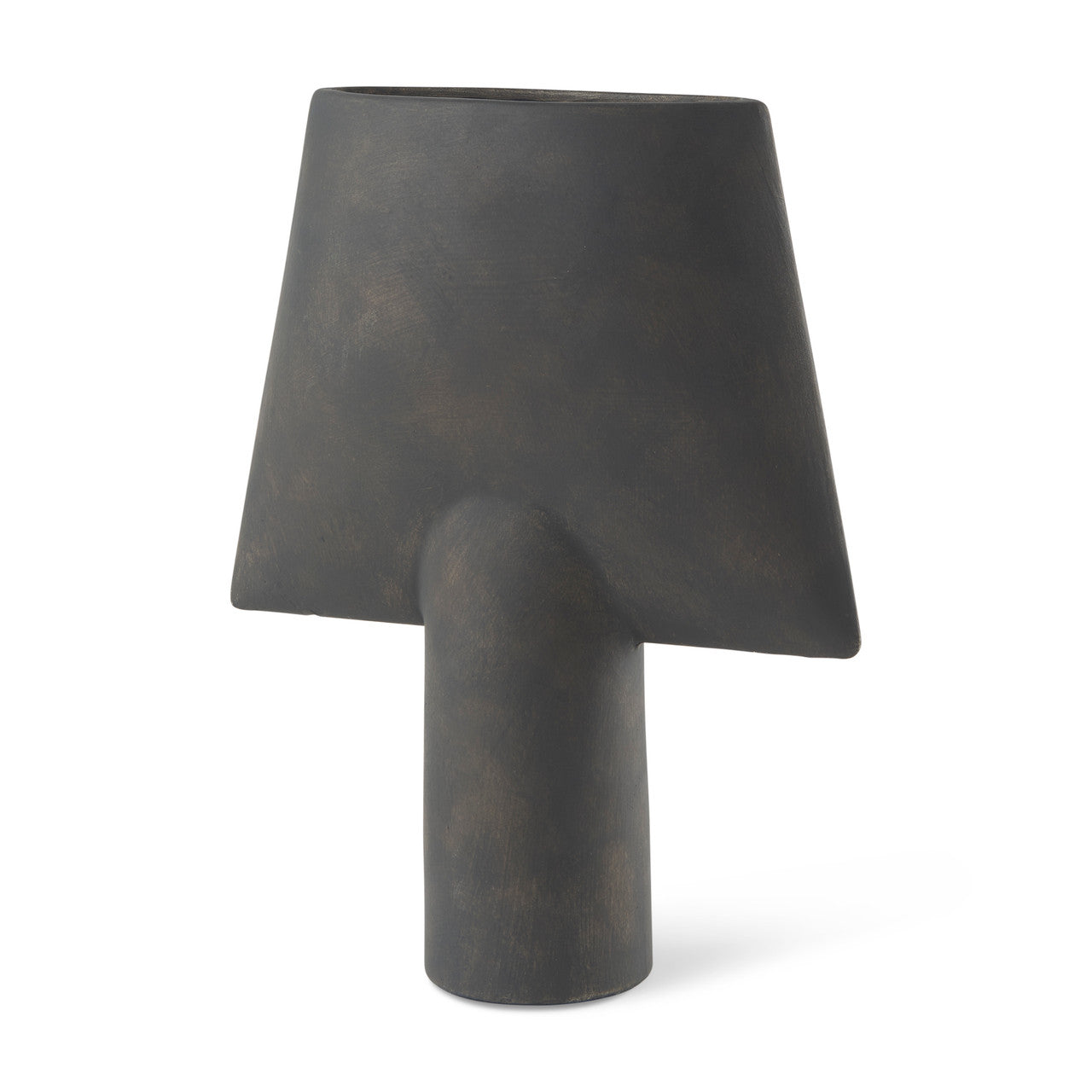 Rylee 13.0H Dark Brown Ceramic Vase