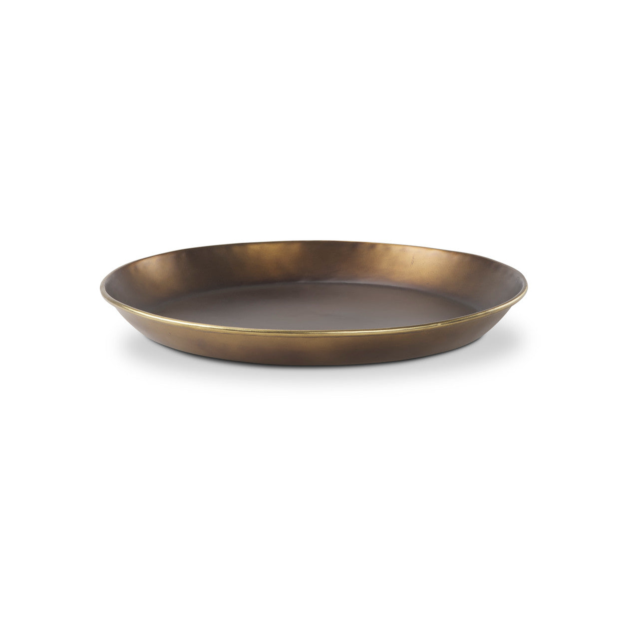 Eagan 20.0L x 20.0W x 1.8H Brass Aluminium Tray Medium