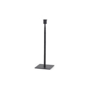 Porter 4.5L x 4.5W x 12.0H Small Black Iron Candle Holder
