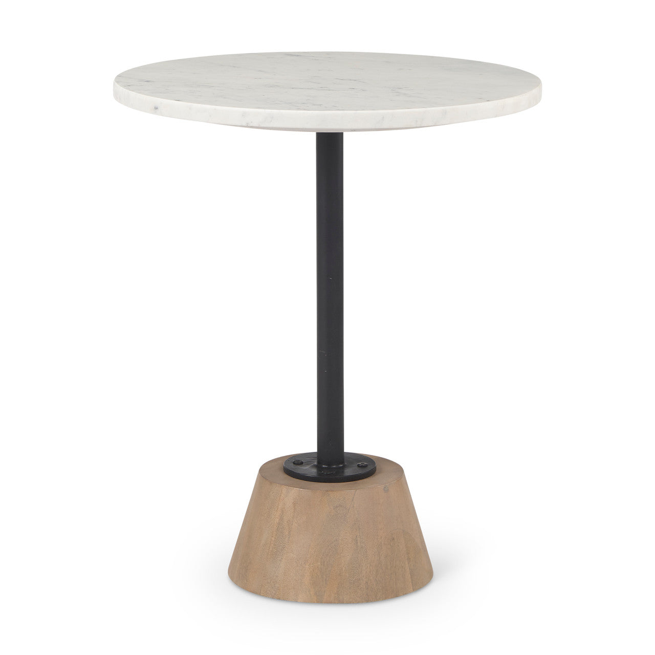Maxwell Marble Top Pedestal End/Side Table