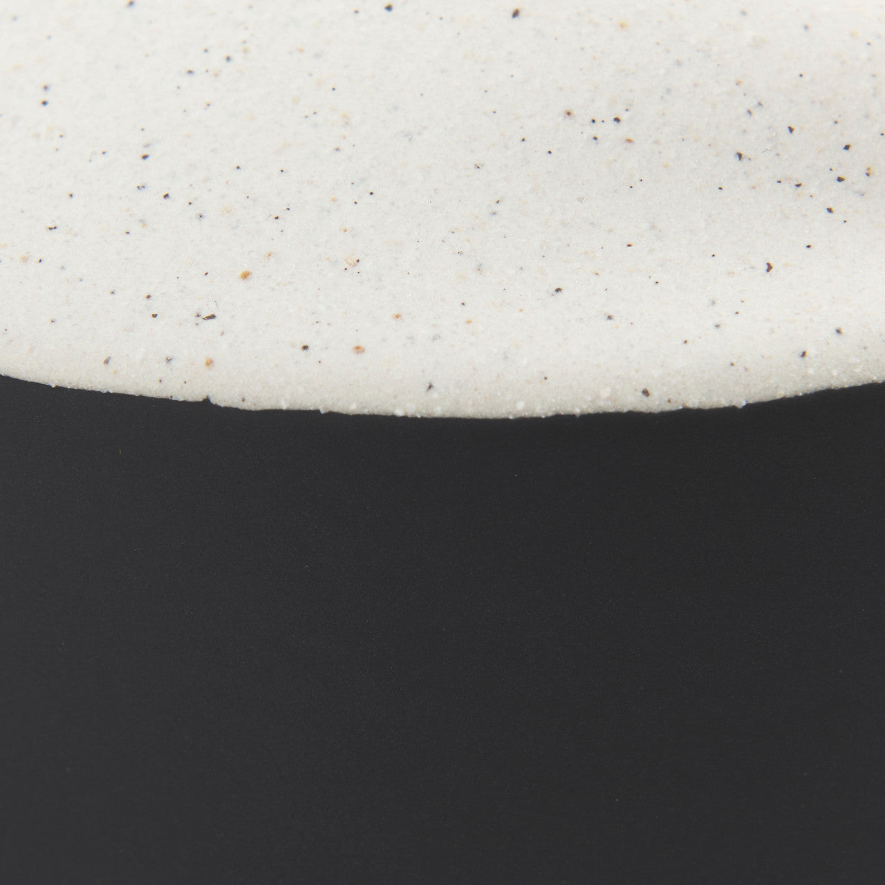 Burton 11.6H Medium White and Black Ceramic Jug Vase