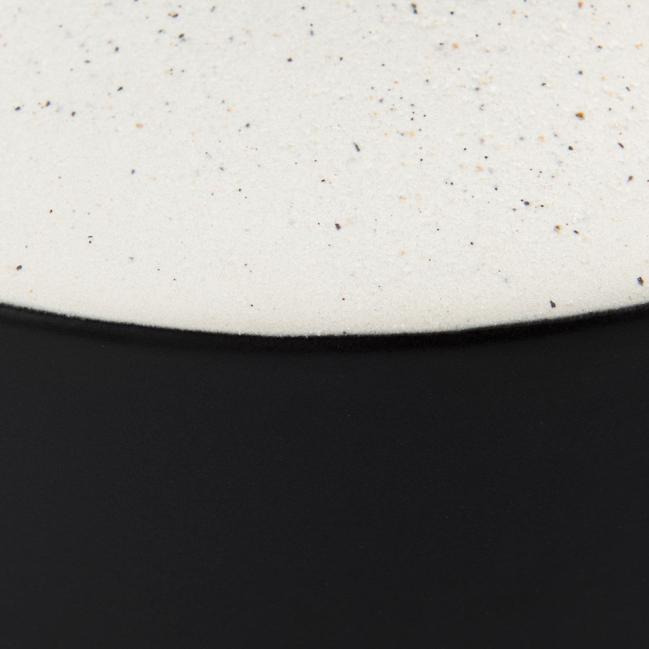 Burton 13.1H Large White and Black Ceramic Jug Vase