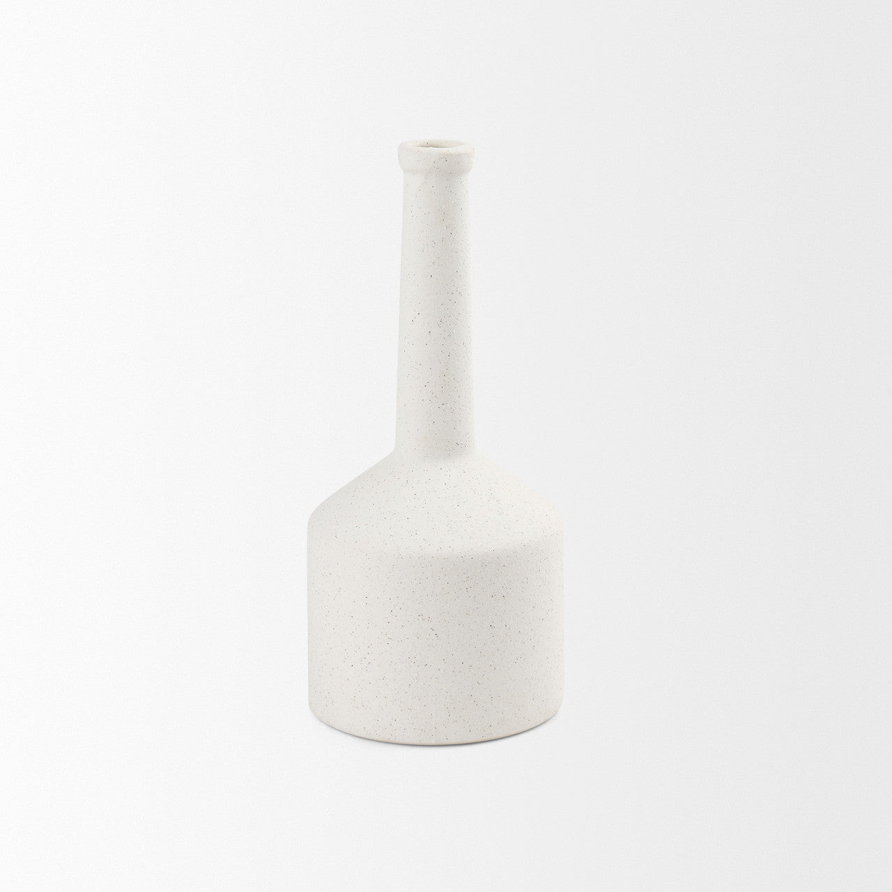 Burton 14.2H Medium White Ceramic Jug Vase