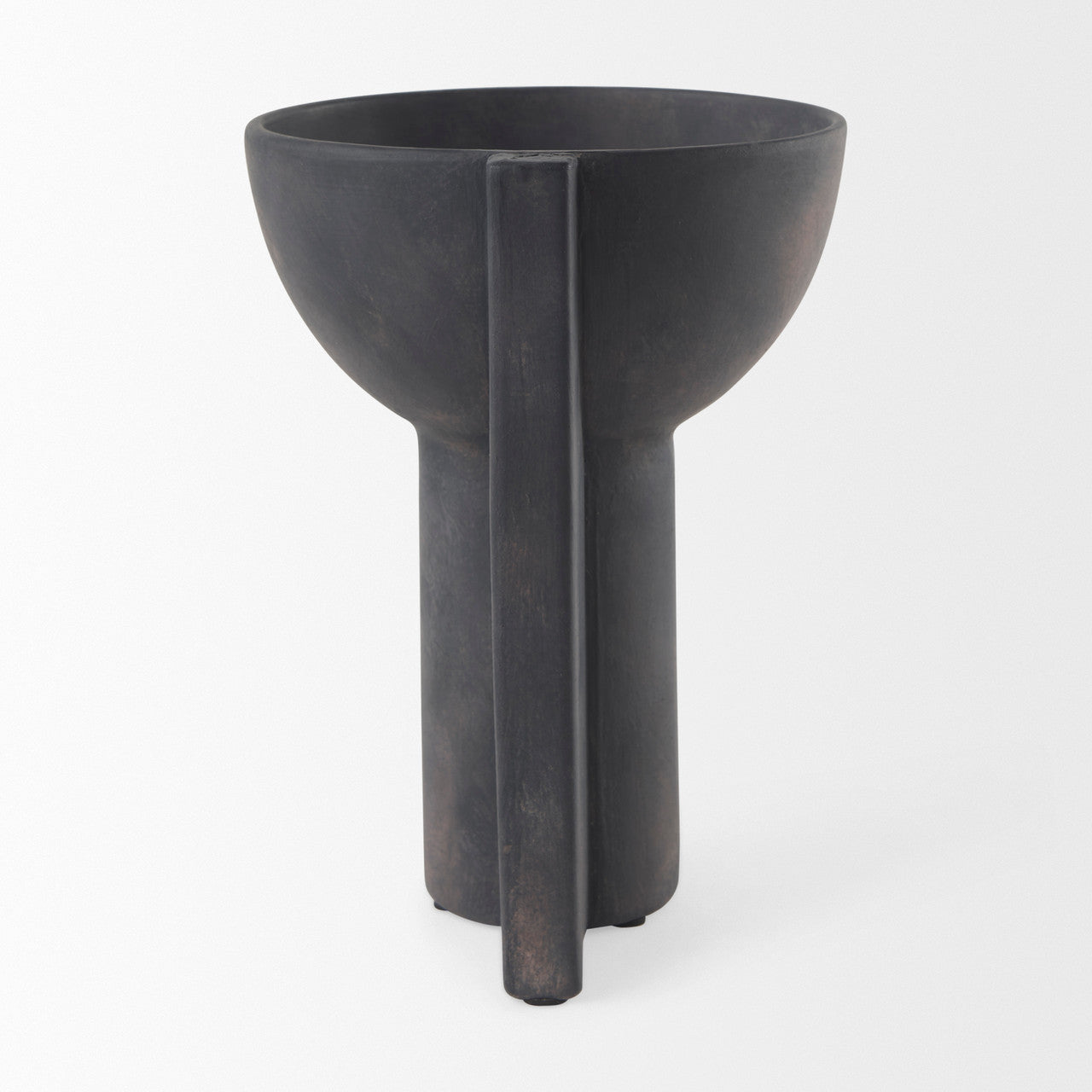 Sariah  9.1L x 8.3W x 10.8H Black Ceramic Vase