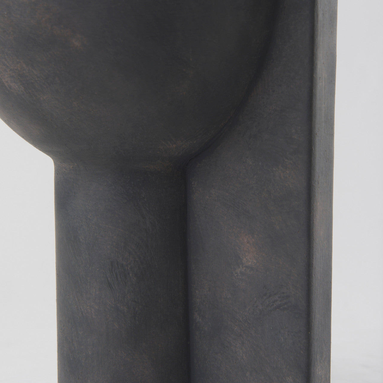 Sariah  9.1L x 8.3W x 10.8H Black Ceramic Vase