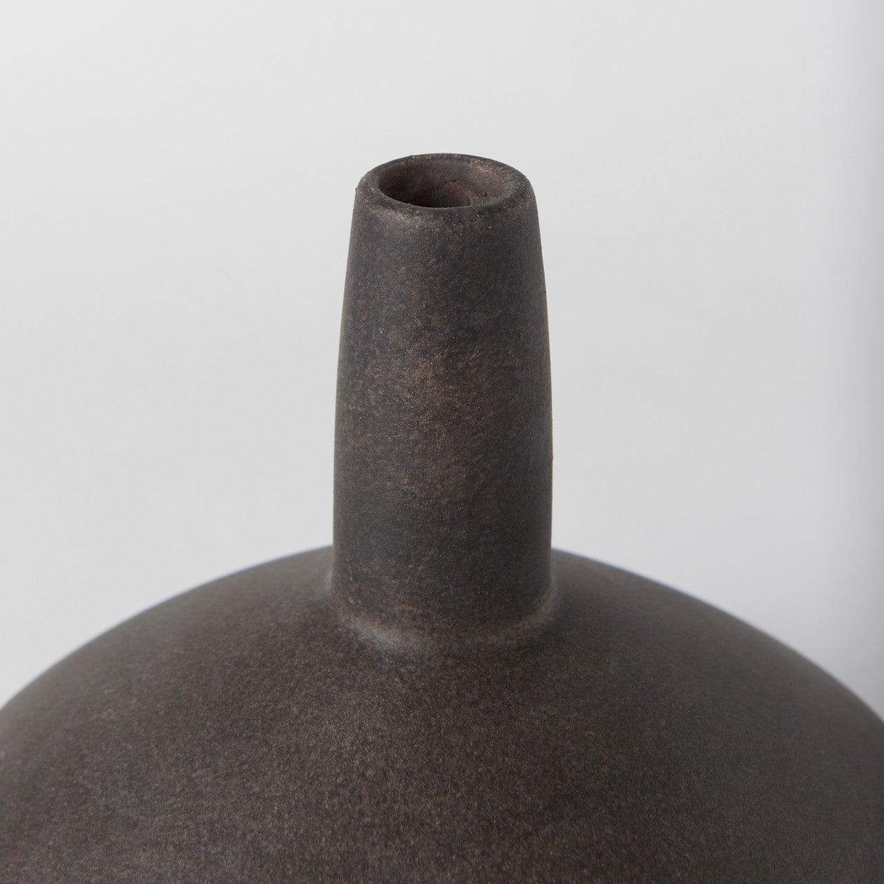 Rylee 6.9H Dark Brown Ceramic Vase