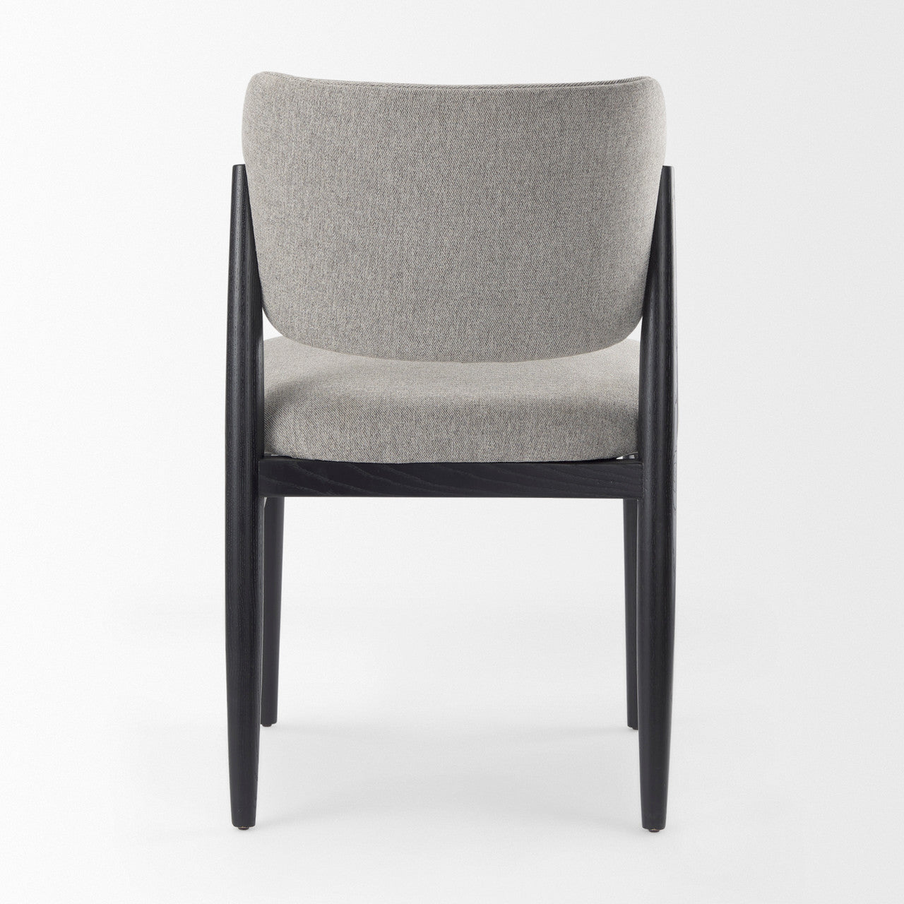 Cline  20.9L x 23.0W x 31.9H Gray Fabric W/Black Wood Dining Chair
