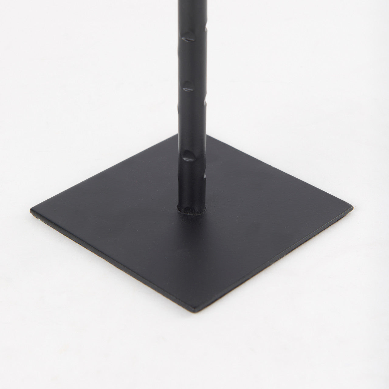 Porter 4.5L x 4.5W x 12.0H Small Black Iron Candle Holder