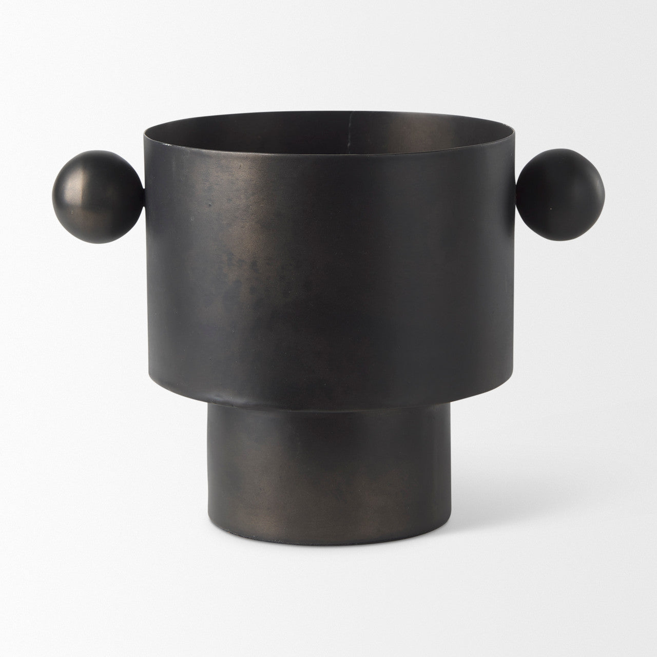 Juno 6.5H Medium Black Iron Vase