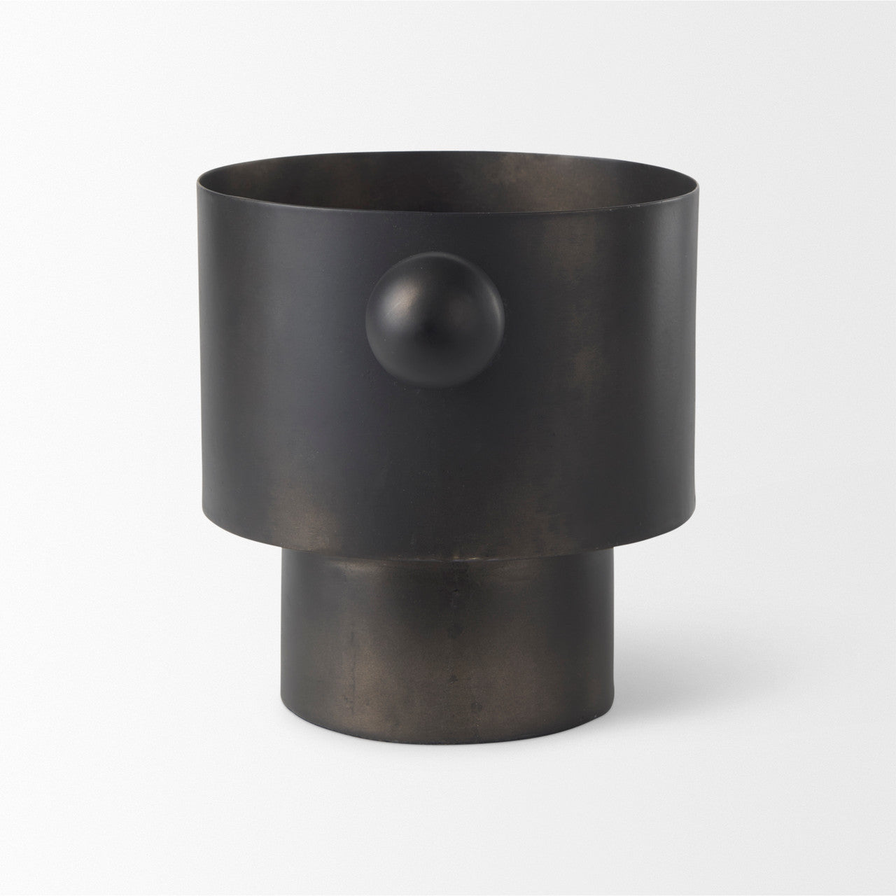 Juno 6.5H Medium Black Iron Vase