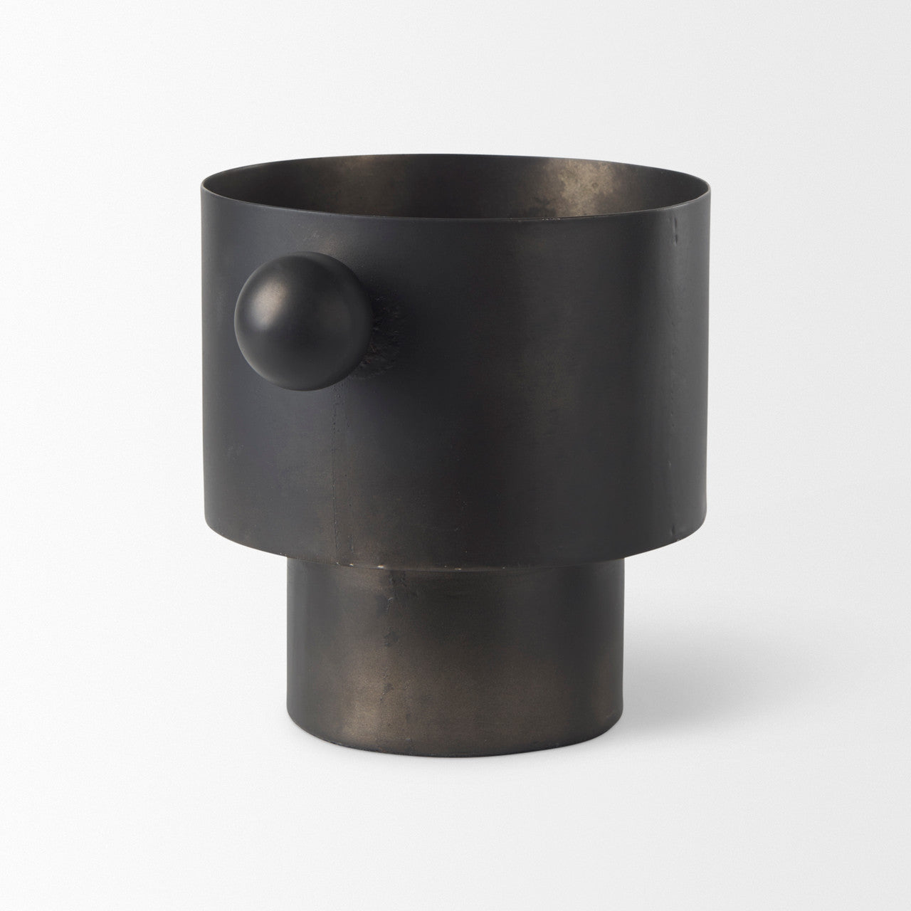 Juno 6.5H Medium Black Iron Vase