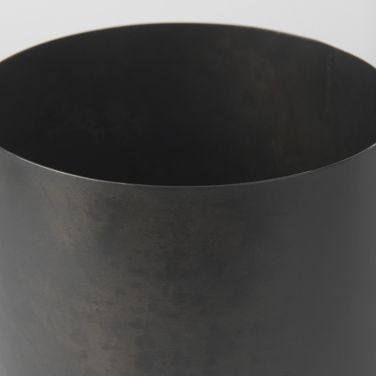 Juno 8.5H Large Black Iron Vase
