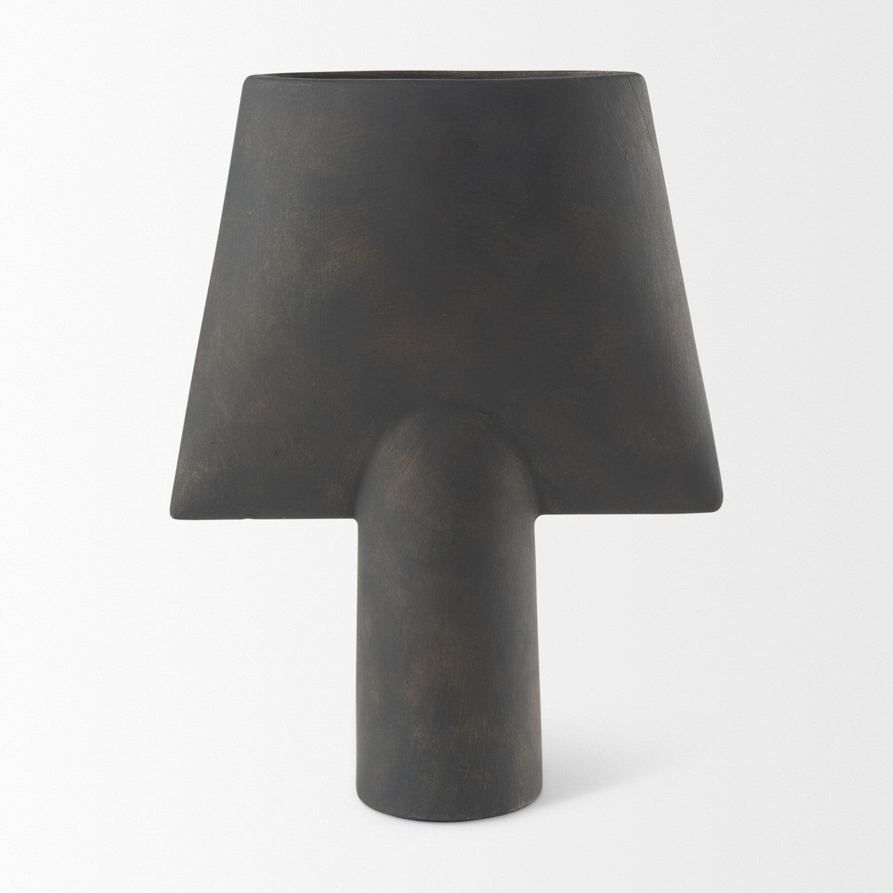 Rylee 13.0H Dark Brown Ceramic Vase