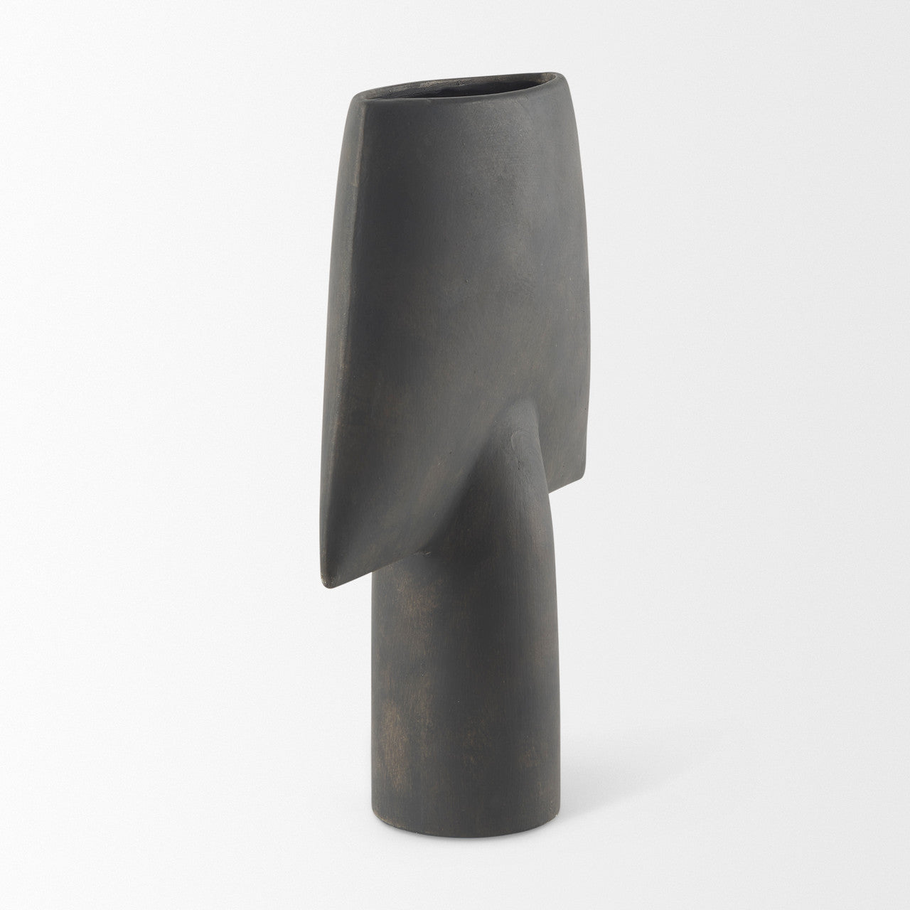 Rylee 13.0H Dark Brown Ceramic Vase