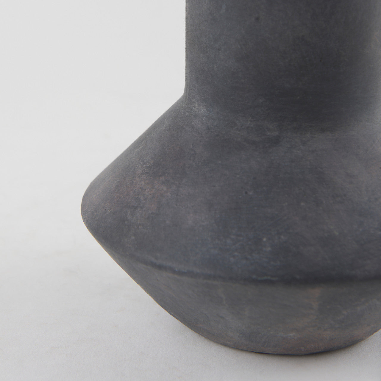 Esme 7.1L x 7.1W x 15.0H Dark Gray Ceramic Vase