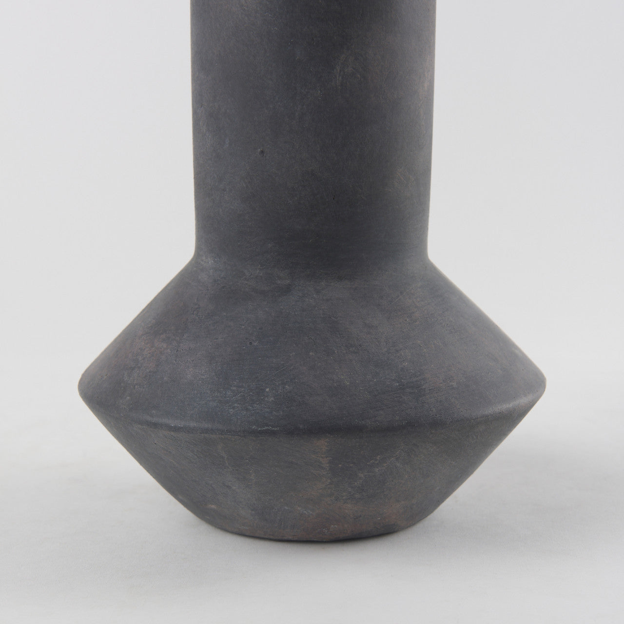Esme 7.1L x 7.1W x 15.0H Dark Gray Ceramic Vase