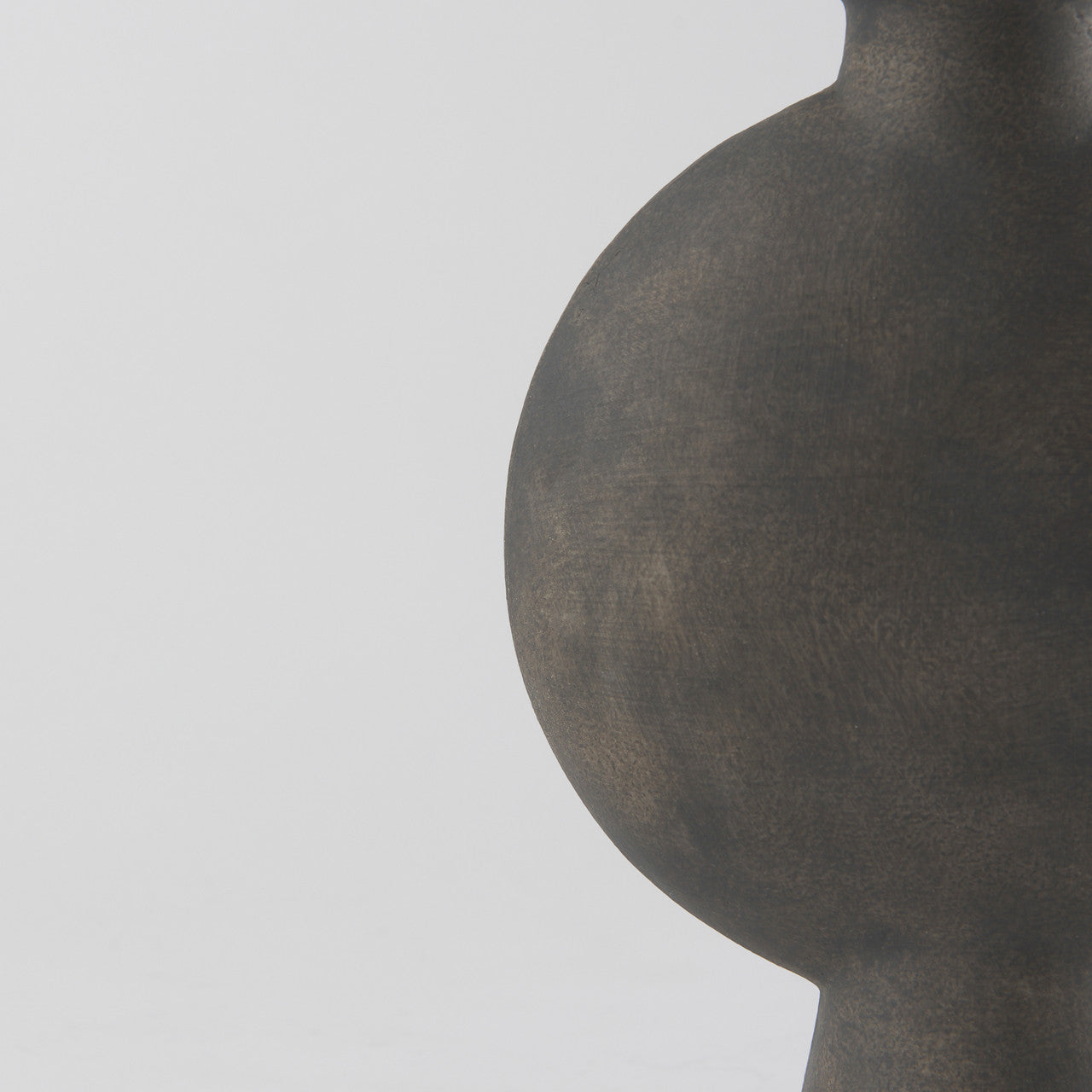 Kaz 6.7L x 5.5W x 11.2H Earthy Brown Ceramic Vase