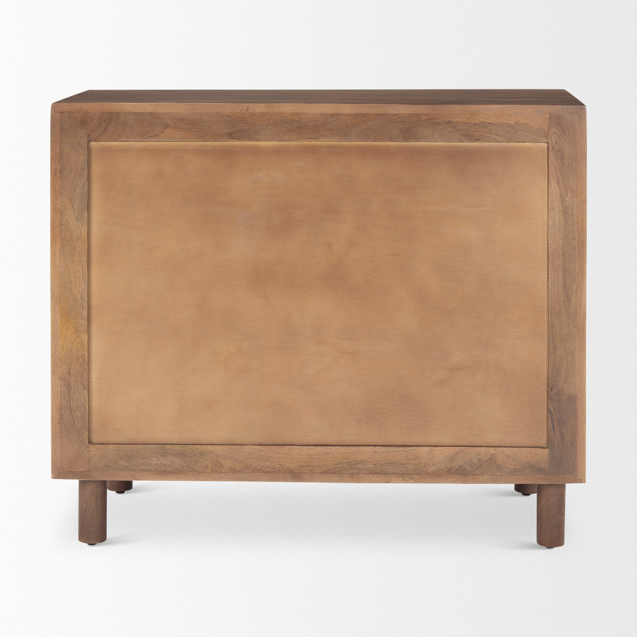 Astrid  36L x 17W x 30.3H Medium Brown Solid Wood 3 Drawer Cabinet